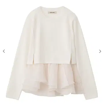 cocodeal 페플럼 블라우스 레이어드 니트 코코딜