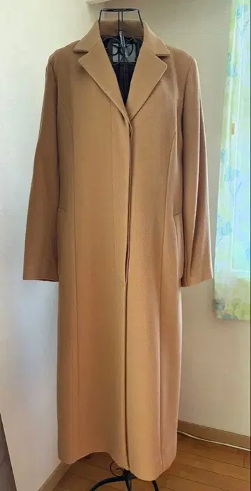 캐시미어 100% 롱 코트 여성용 PINORE