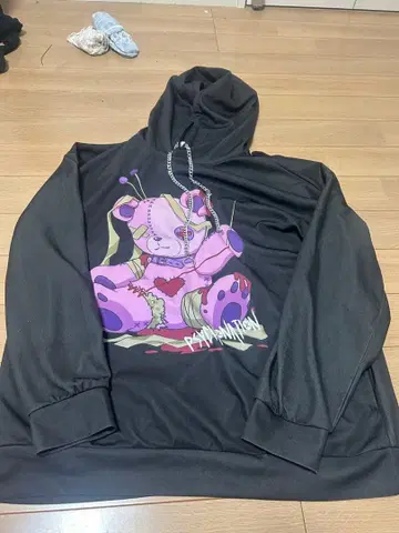 지뢰 서브컬쳐 곰 후드티