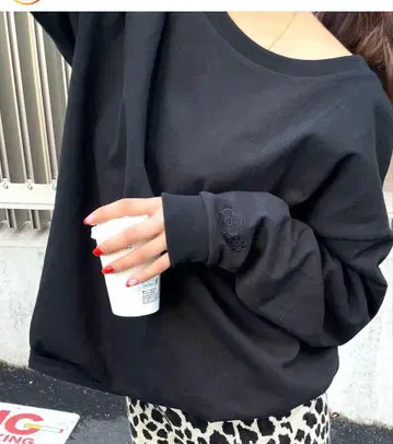 teen boop TEENBOOP 자수 빅 롱 Tee