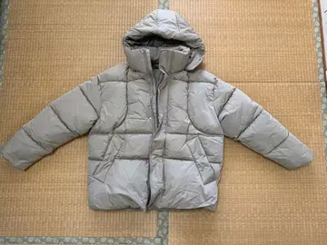 ZARA 그레이 후드 부착 패딩 자켓과 충전솜 베스트 세트