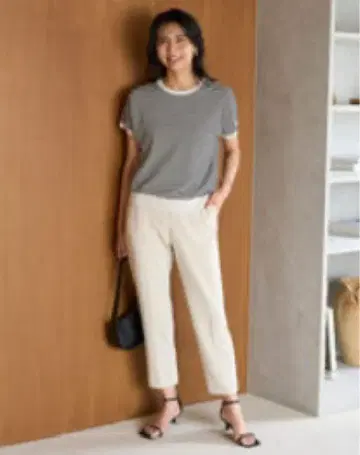 UNFILO BEAUTY MOVE 센터 프레스 테이퍼드 팬츠