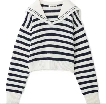세일러 카라 스트라이프 니트 스웨터