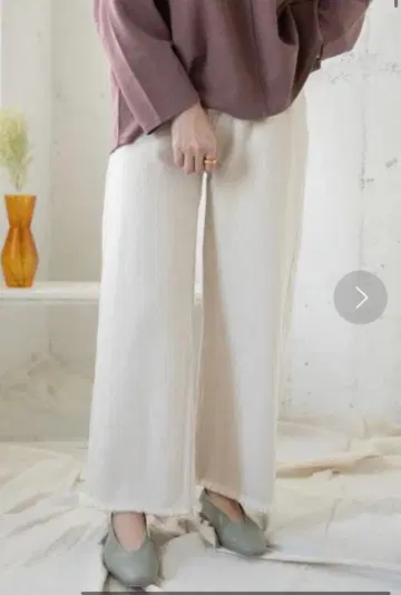 URBAN RESEARCH 와이드 프린지 팬츠