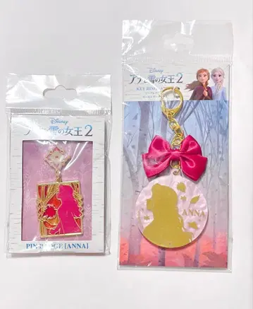 겨울왕국 안나 아크릴 키링 핀 배지 엘사 포함