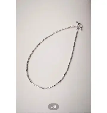 [ 미사용 ] BASENOTES / 40cm 볼 목걸이