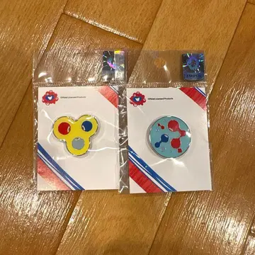 EXPO2025 핀 배지 파랑과 노랑 세트