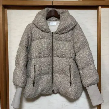 인덱스 다운 자켓 그레이지 더블 지퍼