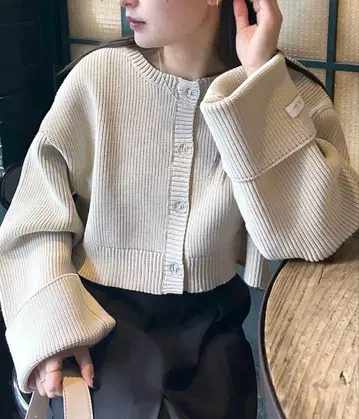 mystic mline 소매 로고 가디건