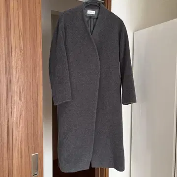 PLST 울 모사 샤기 코트