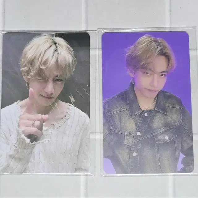 방탄소년단 V 레이오버 위버스 PVC 포토카드 미개봉 BTS V PC