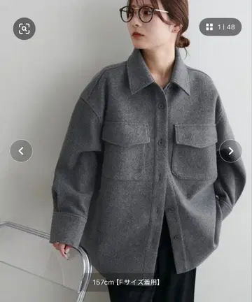 울 라이크 셔츠 자켓