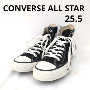 265 CONVERSE ALL STAR 블랙 하이컷 스니커즈 25.5
