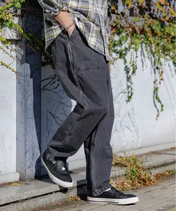 GUNG HO 블랙 데님 팬츠