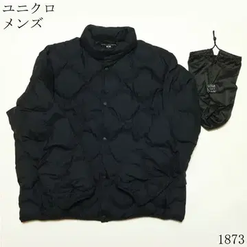 유니클로 네이비 다운 자켓 L 수납 봉투 포함