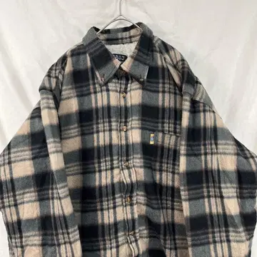 00s drrgd 보아 안감 플란넬 셔츠 자켓