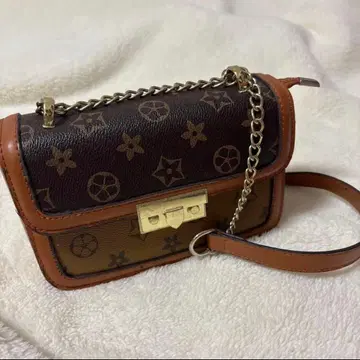 브라운 숄더백 브라운탄