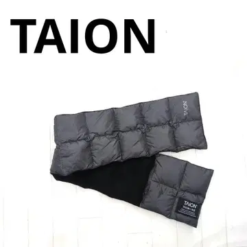 224 TAION 블랙 계열 퀼팅 머플러