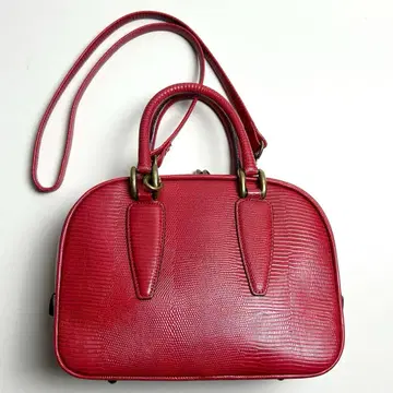 [ 새상품급 ] 토프앤로드스톤/미니욘/2WAY 핸드백/리자드 엠보