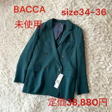 미사용 바카 더블 테일러드 자켓 그린 S 사이즈