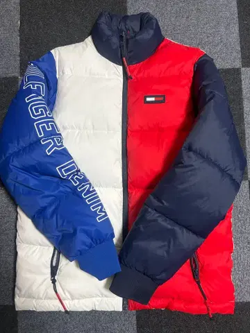 TOMMY HILFIGER DENIM 트리콜로르 다운 자켓 S/P
