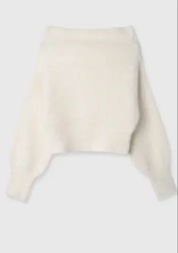 nuans 에크루 오프숄더 니트 F 사이즈