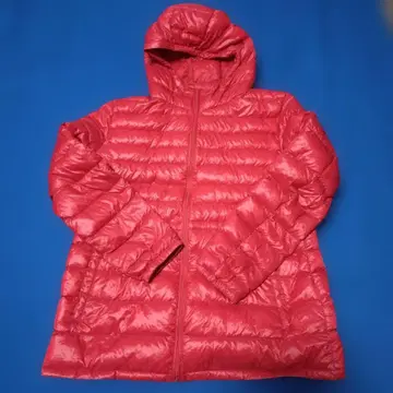 [ UNIQLO ] 빨간색 후드 부착 다운 자켓
