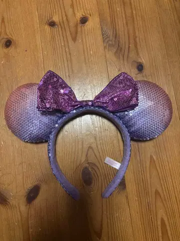 미니 스팽글 머리띠 보라색