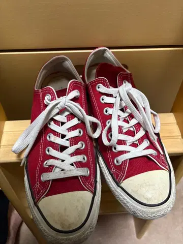 CONVERSE 올스타 로우컷 레드