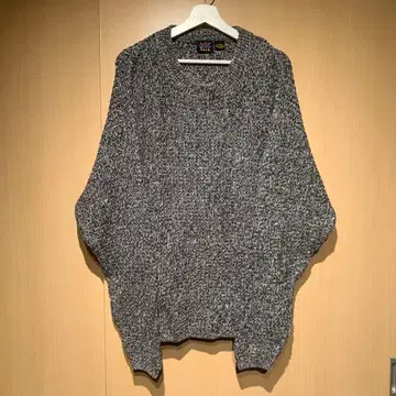 90's Y.M CLUB 그레이 계열 니트 스웨터 L 사이즈