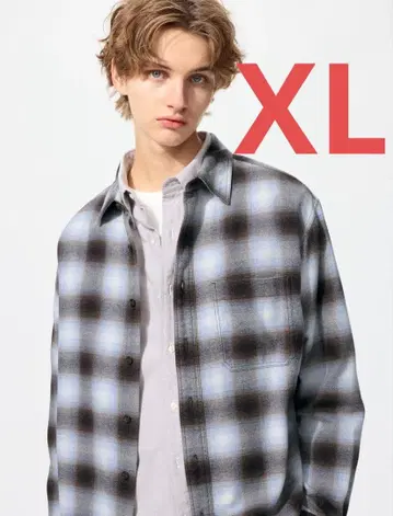 UNIQLO 플란넬 체크 셔츠