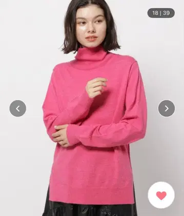 울 블렌드 소프트 터틀 핑크 M 사이즈