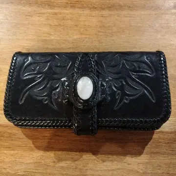 LEATHER TUNA 카빙 장지갑