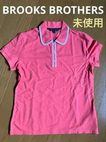 브룩스브라더스 둥근 카라 파이핑 피케 셔츠 미사용