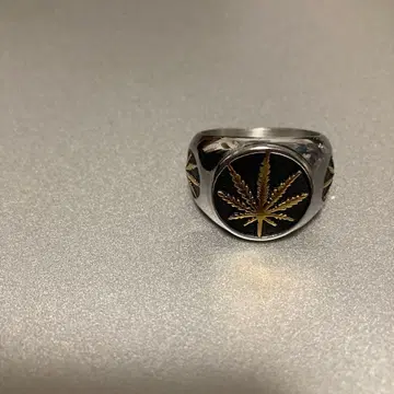 마리화나 잎 디자인 실버 반지 22호