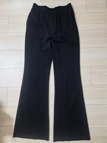 deuxieme class 울 플레어 팬츠 사이즈 36 블랙
