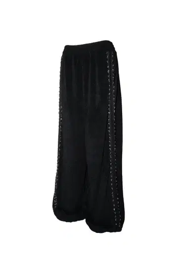 theredthread S beaded track pants black