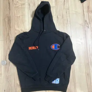 Champion 블랙 후드티 M