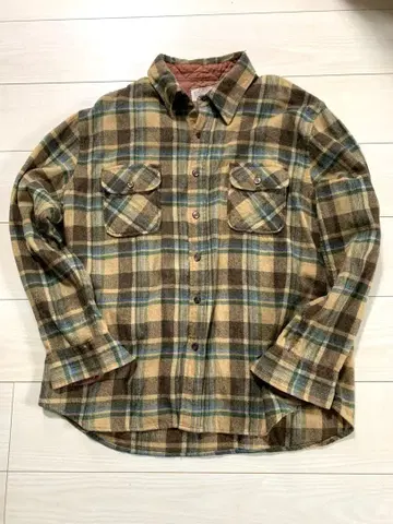 24시간 이내 발송 / Sears 시어스 체크 무늬 울 셔츠