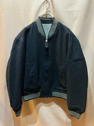 AS-STUDIO 울 코튼 리버서블 패딩 자켓 ma1 구제 의류