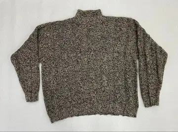 J.CREW 90s 쿨넥 스웨터 XL 브라운 코튼 100%