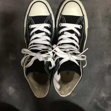 ALL STAR 블랙 하이컷 스니커즈