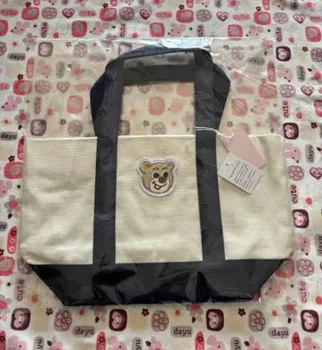 러브러리 바이 페이 올드 테디 와펜 토트백 (새상품)