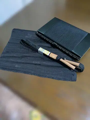 상복용 백, 허리띠, 오비 장식 천 3종 세트