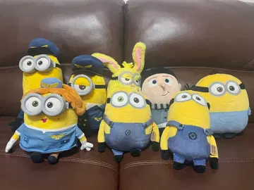 미니언 8체 봉제 인형 묶음 판매