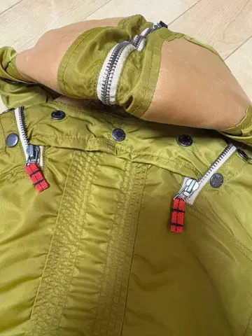 아비렉스 퍼 카라 부착 가죽 자켓 S