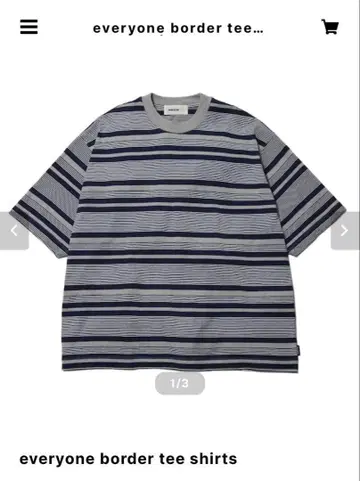 everyone border 티셔츠 L 사이즈