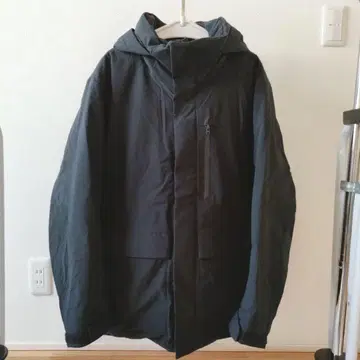 유니클로 L 하이브리드 다운 후드티 UNIQLO 다운 90% 오버 사이즈