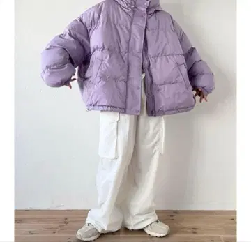 wee9s 다운 아우터 퍼플