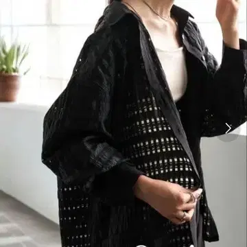 안티카 시어 체크 셔츠